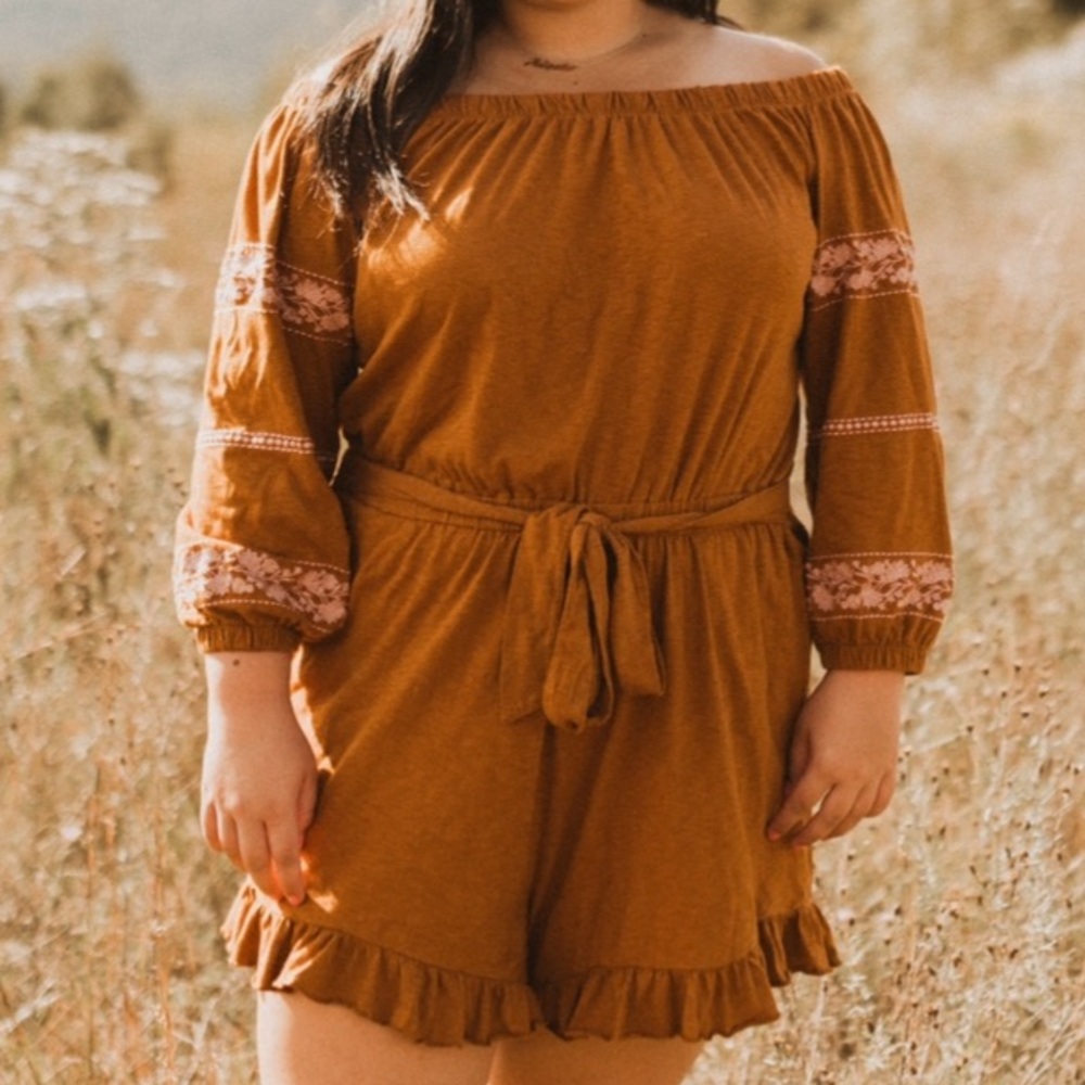 American Eagle Burnt Orange Romper
